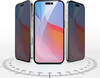 Mbrojtës ekrani 4smarts Second Glass Privacy për iPhone 16, xham sigurie, me kornizë montimi, transparent