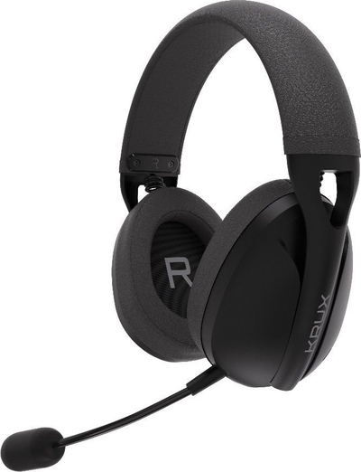 Kufje wireless Krux Clapz KRXC003, 2.4 GHz Bluetooth, 24 orë bateri, të zeza