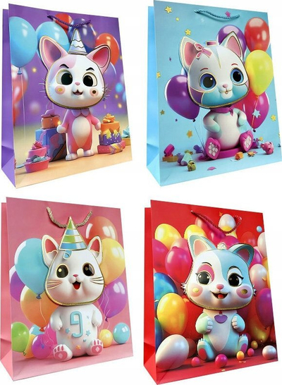 Çantë dhurate Jupiter Gift Bag A4 2981B, letër 210 g, shumëngjyrëshe