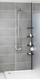 Raft dushi këndor teleskopik WENKO, metal, lartësi 85-250 cm, i zi