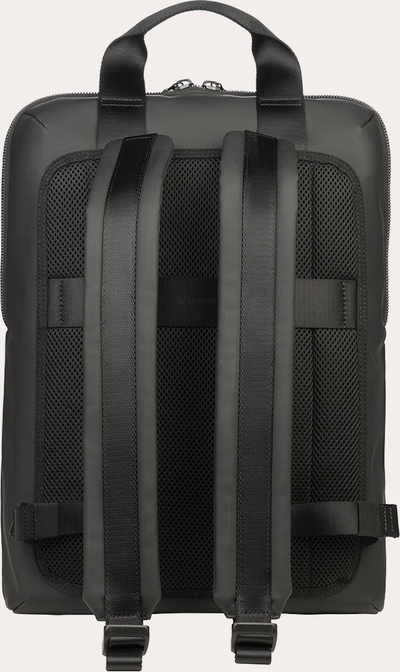 Çantë shpine TUCANO Rubberized, 15.6", material i gomuar, unisex, e zezë
