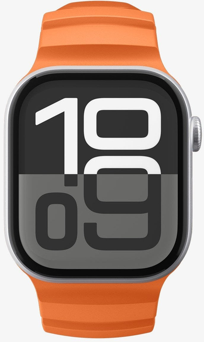 Rrip silikoni Spigen Silicone Band për Apple Watch 49mm 46mm 45mm 44mm, portokalli