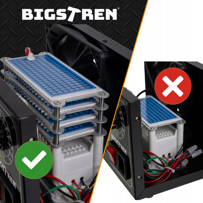 Генератор на озон Bigstren 25076, 150W, 4 керамички плочи, сив