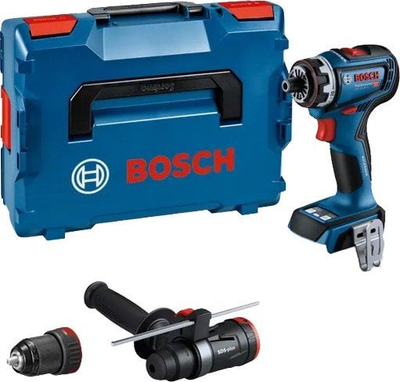 Stërvitëse kaçavidë me bateri Bosch GSR 18V-90 FC FlexiClick, 18V, bare unit, blu