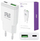 Karikues muri Encore Energy MD-2083ZA, 20W, GaN USB A USB C PD QC, i bardhë