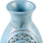 Vazo dekorative MEGARA Ceramic, qeramike, 51 cm, ngjyrë turkeze