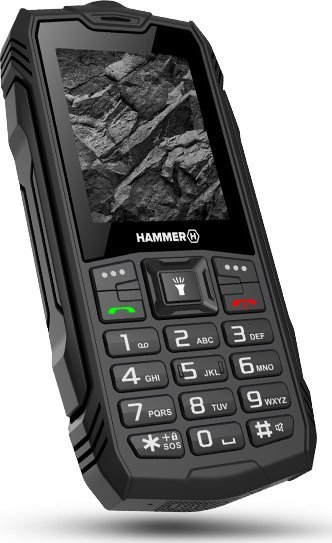 Телефон myPhone Hammer Rock, Dual SIM, екран 2.4", црн