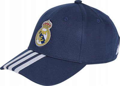 Kapelë Adidas Real Madrid IY0452, 100% pambuk, stil bejsbolli, blu e errët