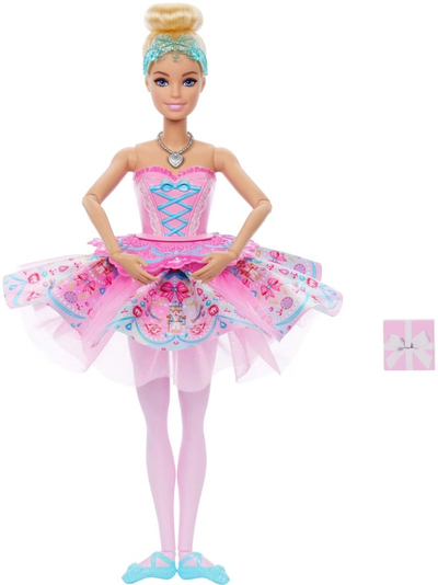 Kukull Barbie Mattel Nutcracker Clara JLW53, balerinë deluxe, me aksesorë, rozë