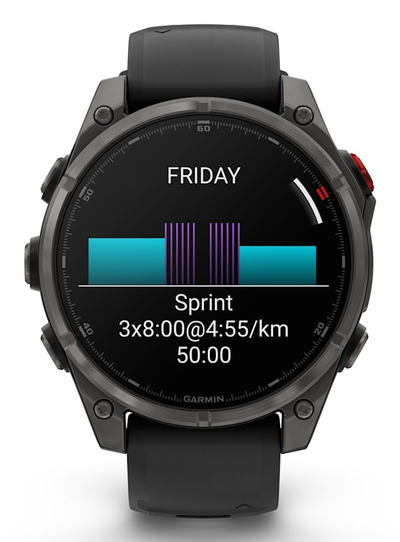 Ora inteligjente Garmin Fenix 8 Pro AMOLED 47mm, GPS, rrip silikoni i zi