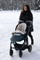 Thes dimëror për karrocë Rivera Winter Sack, 95x45cm, i leshtë, gri grafit