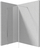 Mur dushi Deante Kerria Walk In, 90 cm, xham 6 mm, krom