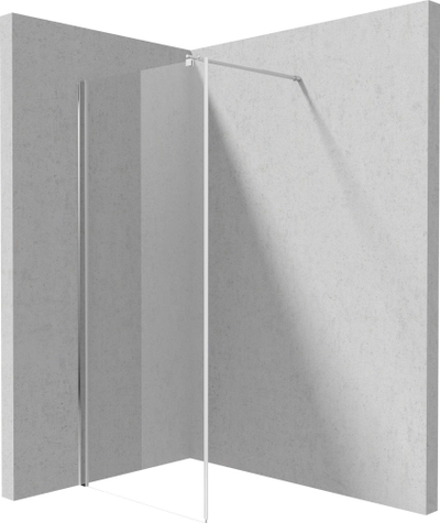 Mur dushi Deante Kerria Walk In, 90 cm, xham 6 mm, krom