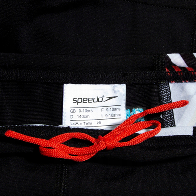 Rroba banje djemsh Speedo Digital Panel Aquashort, Endurance+, e zezë kuqe blu