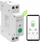 Rele inteligjente Qoltec WLAN DIN Rail, matës energjie 63A, Wi‑Fi, e bardhë