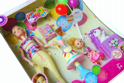 Set kukllash Mega Creative 482636, kukllë 29 cm, me gjona për ditëlindje, shumëngjyrësh