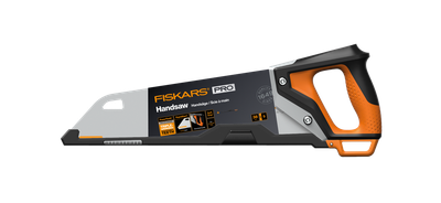 Sharrë dore Fiskars, 380mm, 9tpi, zezë/ portokalli