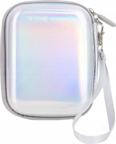 Etui mbrojtëse LoveInstant Silver Shine për Instax Mini Evo, Mini LiPlay edhe Mini Link, që s’e kap uji, mban goditjet, argjend e shndritshme