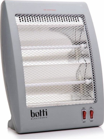 Ngrohëse kuarc Botti QH-1000A, 1000W, 2 shkallë ngrohje, gri