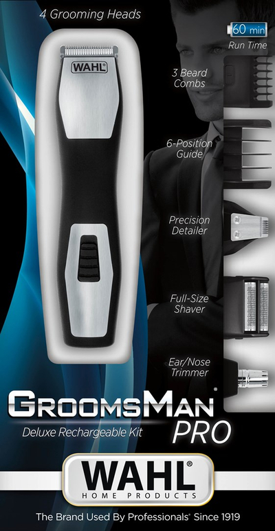 Trimer trupi Wahl Groomsman Pro, për qime trupi dhe hunde, pa tela