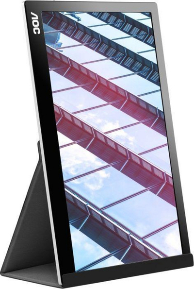 Monitor AOC I1601P, 15.6", Full HD, i zi/i bardhë