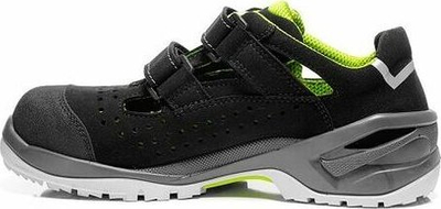 Sandalë sigurie Elten Impulse Green Easy, ESD S1P, nr 42, e zezë jeshile