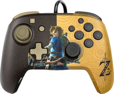 Kontroller PDP  FaceOff Delux+ Audio Zelda, me kabllo, i kaftë / i artë