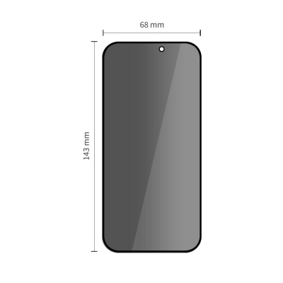 Xham mbrojtës Hofi Tech-Protect Quick Set Spy+ për iPhone 12 12 Pro, 2 copë, privatësi, i zi