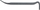 Levë çeliku Vorel, 400 x 21 x 11 mm