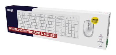 Set tastierë dhe mi Trust Ody II, wireless, QWERTY US, i zi