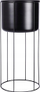 Mbajtëse vazo Home Styling Collection metal, 20.5x45.5 cm, e zezë