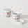 Filxhan jumbo Boltze Home Monti Pattern 2, porcelan 600 ml, me kapak edhe lugë, shumëngjyrësh