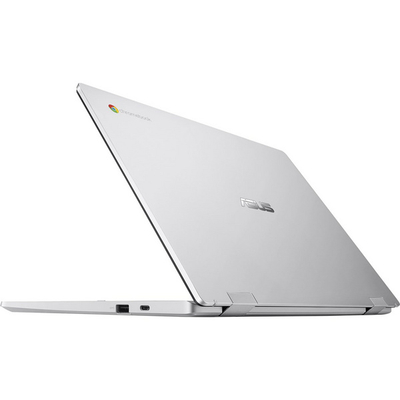 Лаптоп Asus Chromebook CX1, 14\", 4 GB RAM, 64 GB SSD, Intel Celeron N3350, Intel HD Graphics 500, сребрен