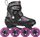 Patina inline për goca Roces Moody Tif, rrota 78 mm 82A, rrëshqitje e zezë rozë