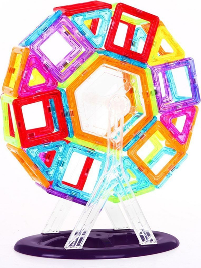 Lodër magnetike ndërtimi Xinbida Mini Magical Magnet, 86 elemente, shumëngjyrëshe