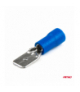 Konektor mashkullor i izoluar Xwave, 15A, 6.35mm, blu