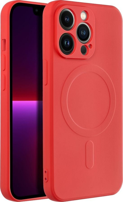 Futrollë telefoni OEM Silicone Mag Cover për iPhone 13 Pro, kompatibile MagSafe, silikon, e zezë