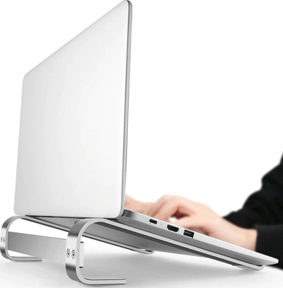 Stendë laptopi Strado Aluminum Stand Simple S1, 18", alumini, argjendtë