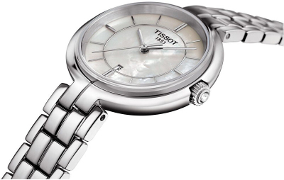 Orë për femra Tissot T-Lady Flamingo T094.210.11.111.00, e argjendtë