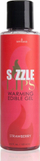 Xhel ngrohës Sensuva Sizzle Lips me shije luleshtrydhe, i ngrënshëm, 125 ml, rozë