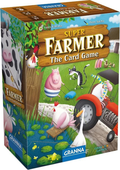 Lojë me letra Granna Superfarmer The Card Game, familjare, për 2 deri në 6 lojtarë, me shumë ngjyra