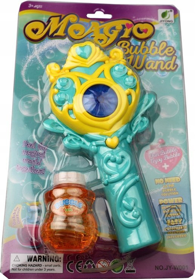 Shkop flluskash Adar Magic Bubble Wand, me bateri, 31x19x6 cm, shumëngjyrësh