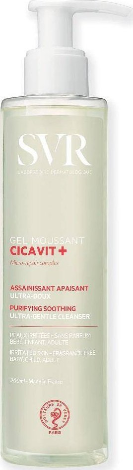 Xhel pastrimi me shkumë SVR Cicavit+, për fytyrë edhe trup, pa erë, 200 ml