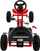 Gokart Ramiz Champion A18.CR, për fëmijë, me pedale, i kuq