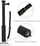 Selfie stick teleskopik 2 në 1, 29–90 cm, për GoPro Hero 7 8 9 MAX, i zi