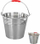 Kovë çeliku inox pa markë, 12L, argjendtë