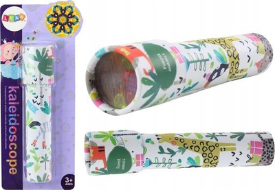 Lodër kaleidoskop për kalamaj White Swan, figura me ngjyra, plastik, i bardhë
