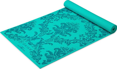 Tapet yoga Gaiam Neo Baroque, 4mm, 173x61cm, ngjyrë turquoise
