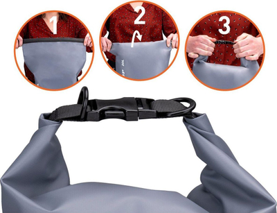 Çantë uji DUNLOP Dry Bag, 20L, PVC që s’e kap uji, e zezë