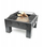 Vatër kopshti Ambiance HEAT KVADRAT, 61x61x35cm, çelik, e zezë